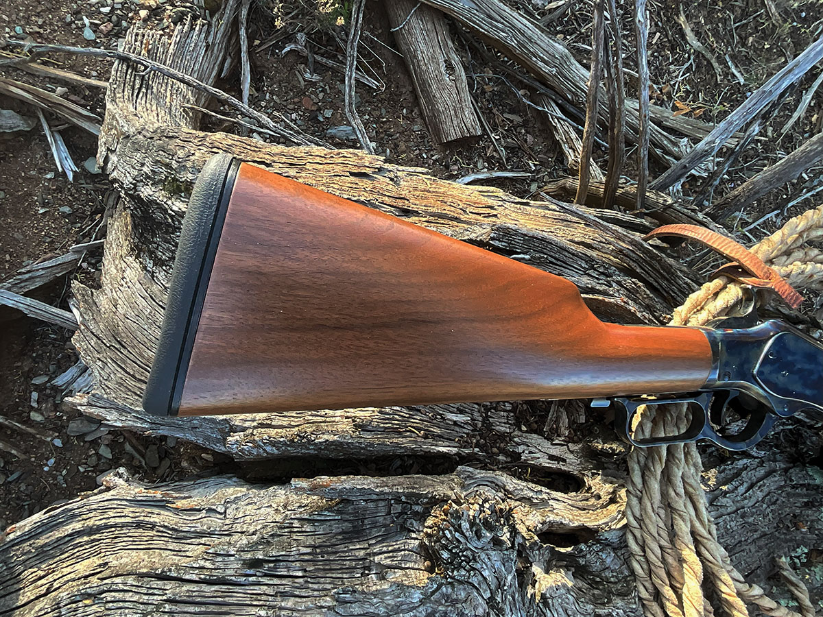 A soft buttpad eliminates any felt recoil.